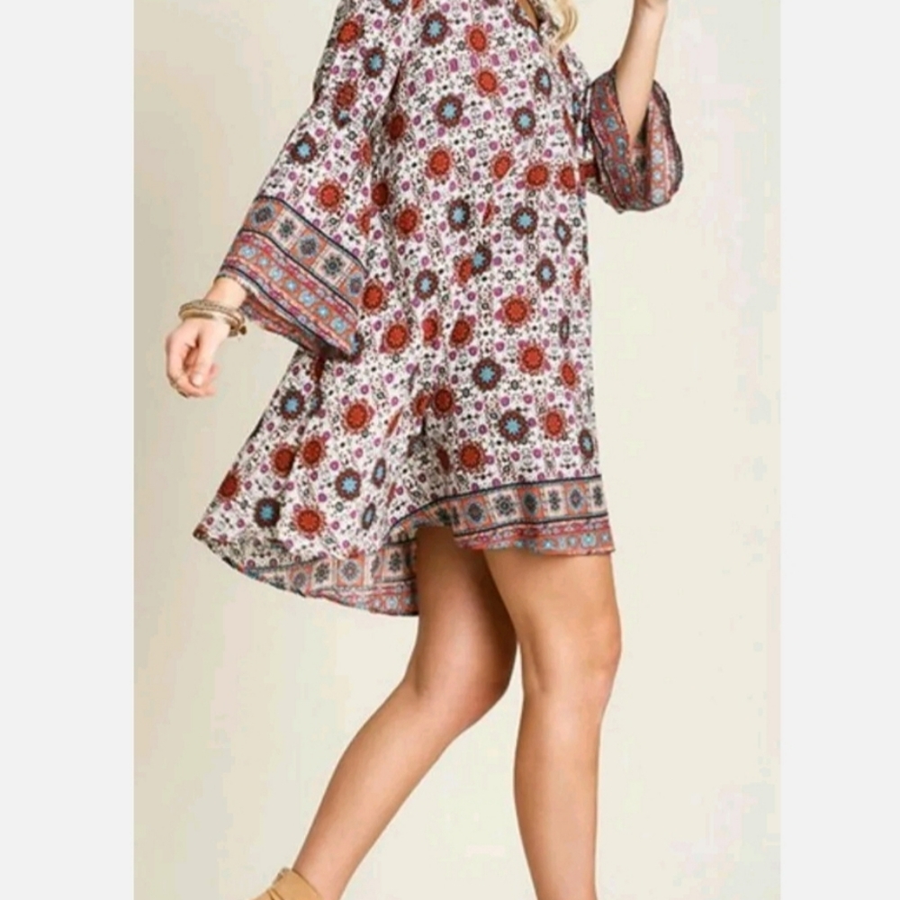 Umgee Boho Peasant Dress